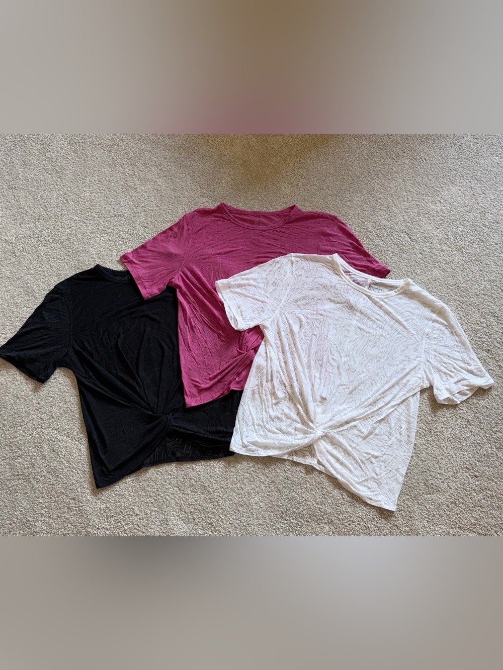 Lululemon Bundle – Knotted Front Tees (3 pcs)